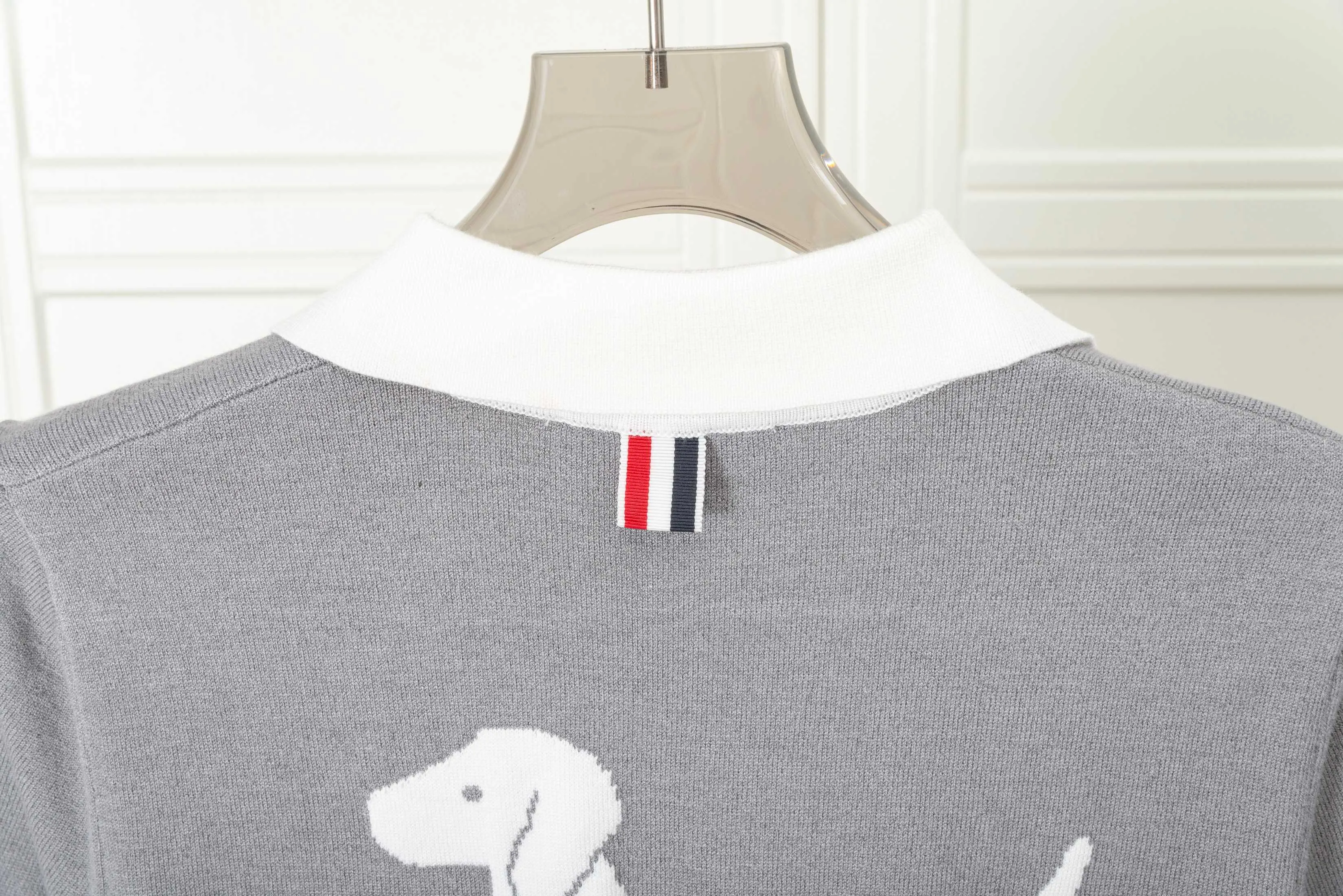 𝑻𝒉𝒐𝒎 𝑩𝒓𝒐𝒘𝒏𝒆 POLO Thom Browne POLO Classic Breathable Quality + Size：0/1/2 ：White/Navy Blue/Gray